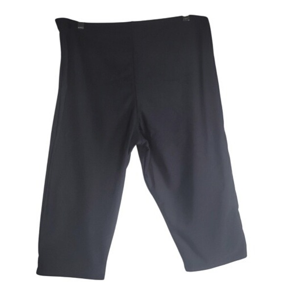 Ecupper Black and Blue Leaf Print 2 Piece Tankini Swimsuit - Picture 12 of 16